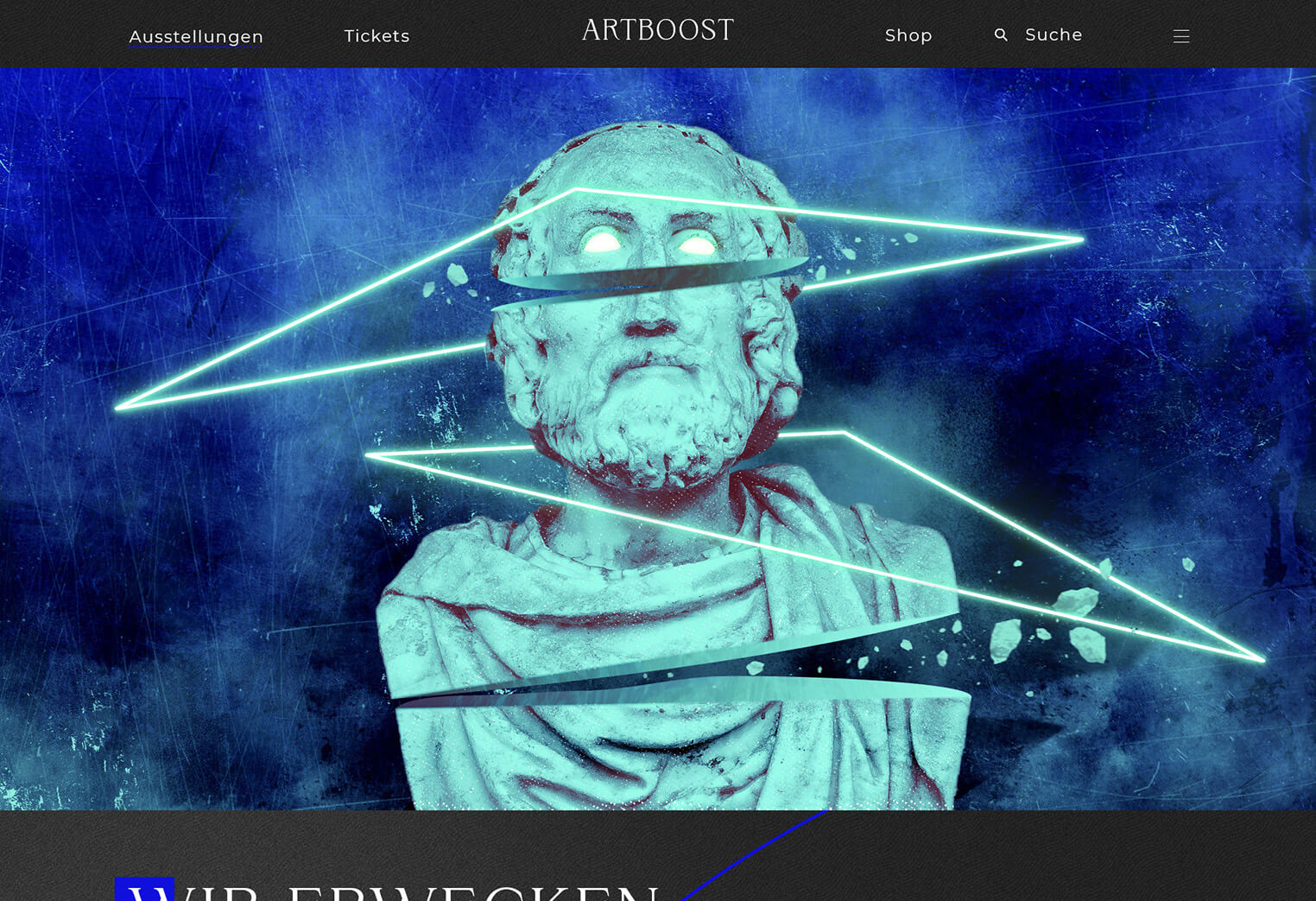 Artboost Kunst Webseite